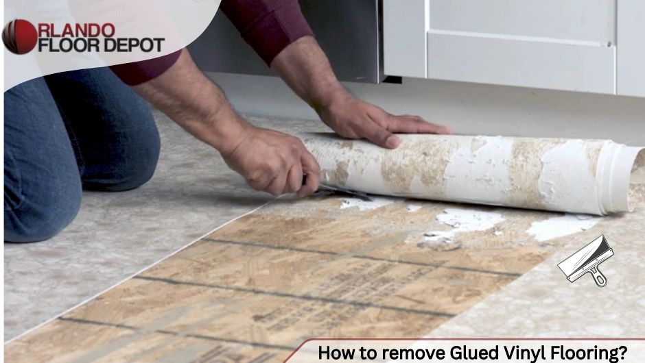 How to remove Glued Vinyl Flooring?